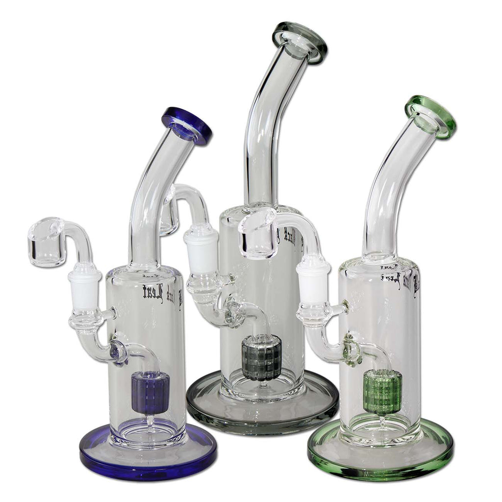Black Leaf Blue Oil Bong/Dab Rig Drum Percolator • Buy Now • Free | Puff Puff Palace
