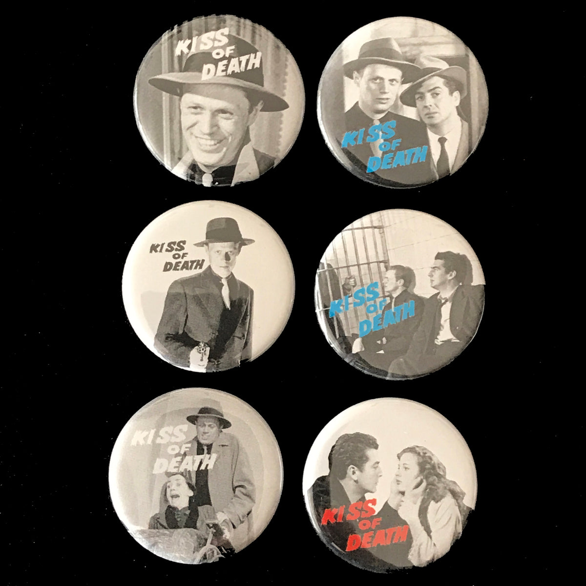 Kiss Of Death 1947 Button Set Mfferocks