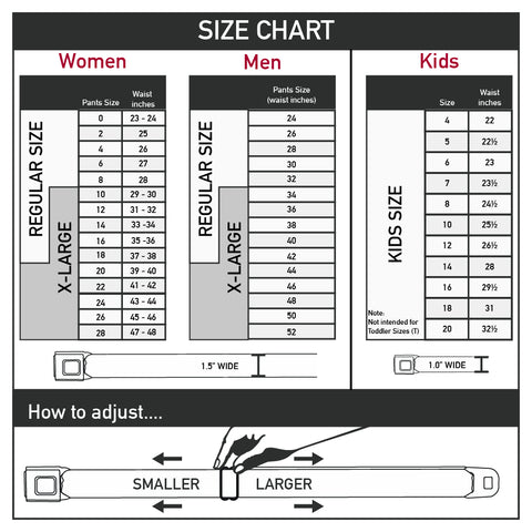 Size Charts - Buckle-Down