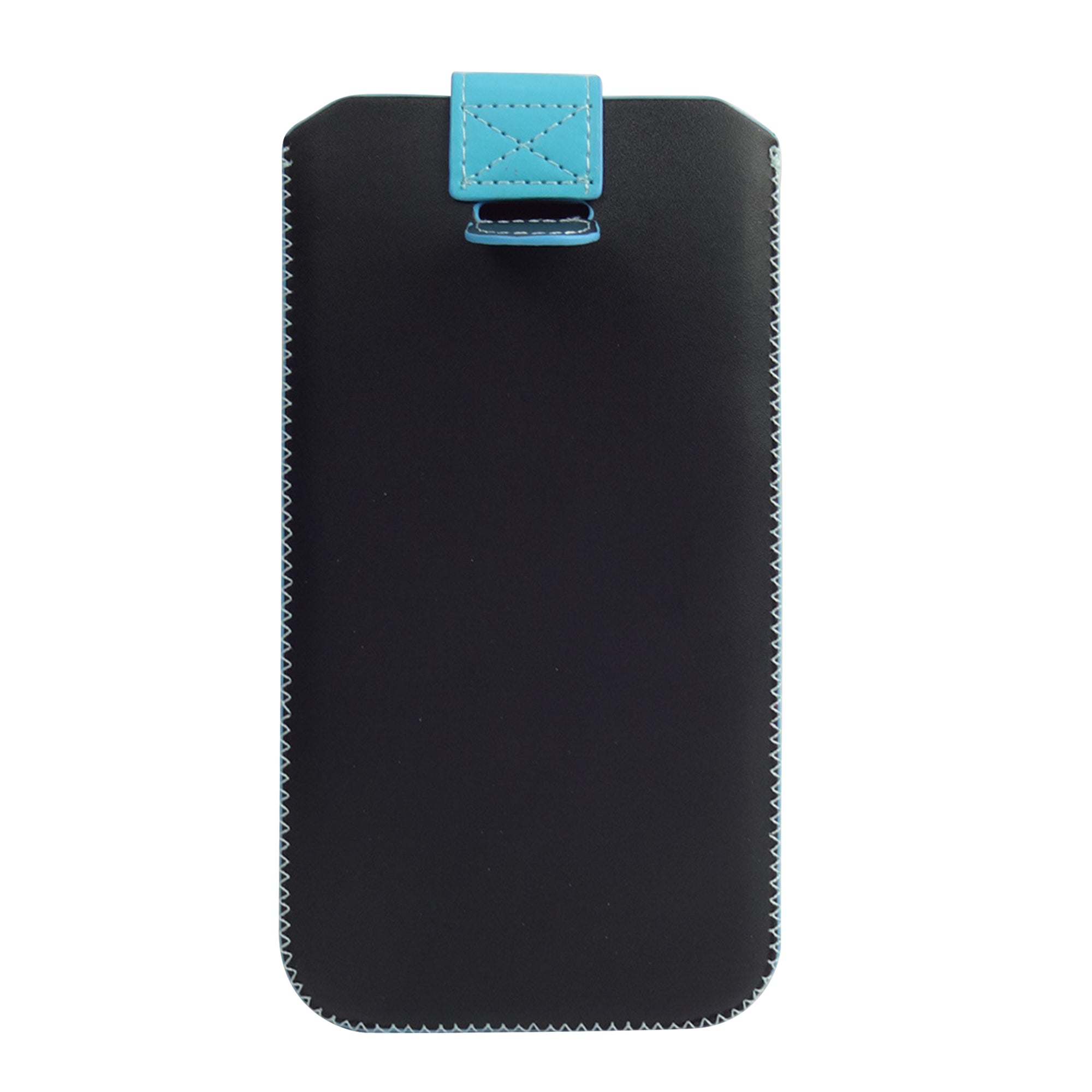 Universal Phone Pouch - Black Blue Plain
