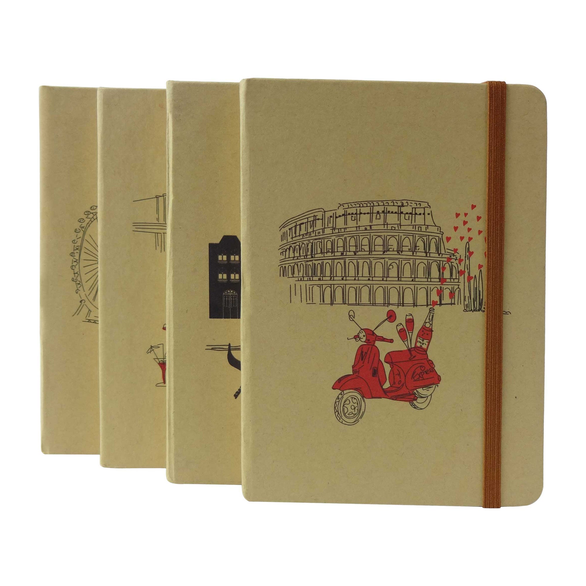 A5 Cities Diary - Set of 4