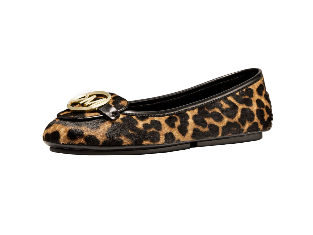 michael kors leopard loafers