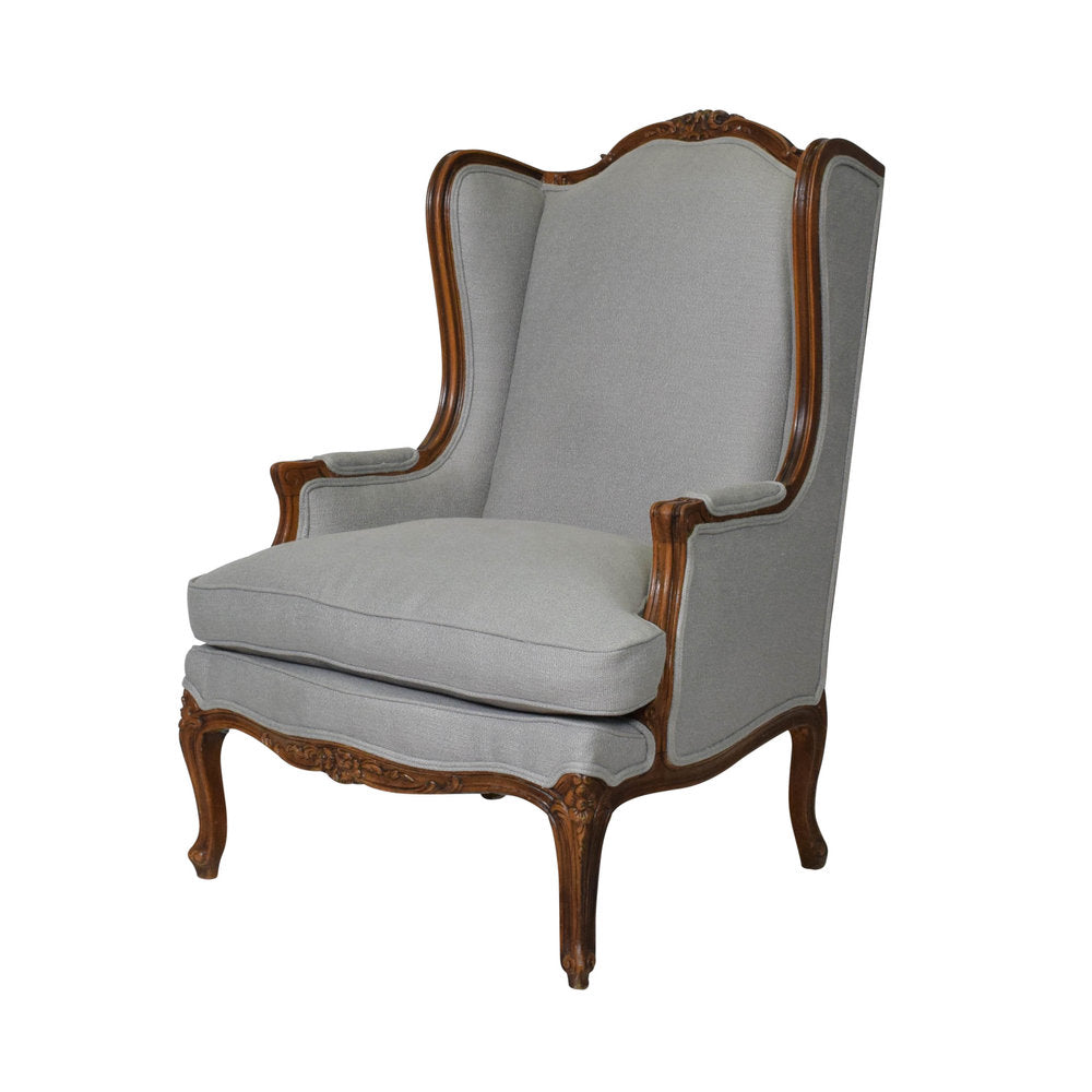 louis xv wingback chair