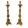 Pair of Gilt Metal Altar Candle Sticks