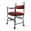 Early 20th Century Wrought Iron Throne Chair