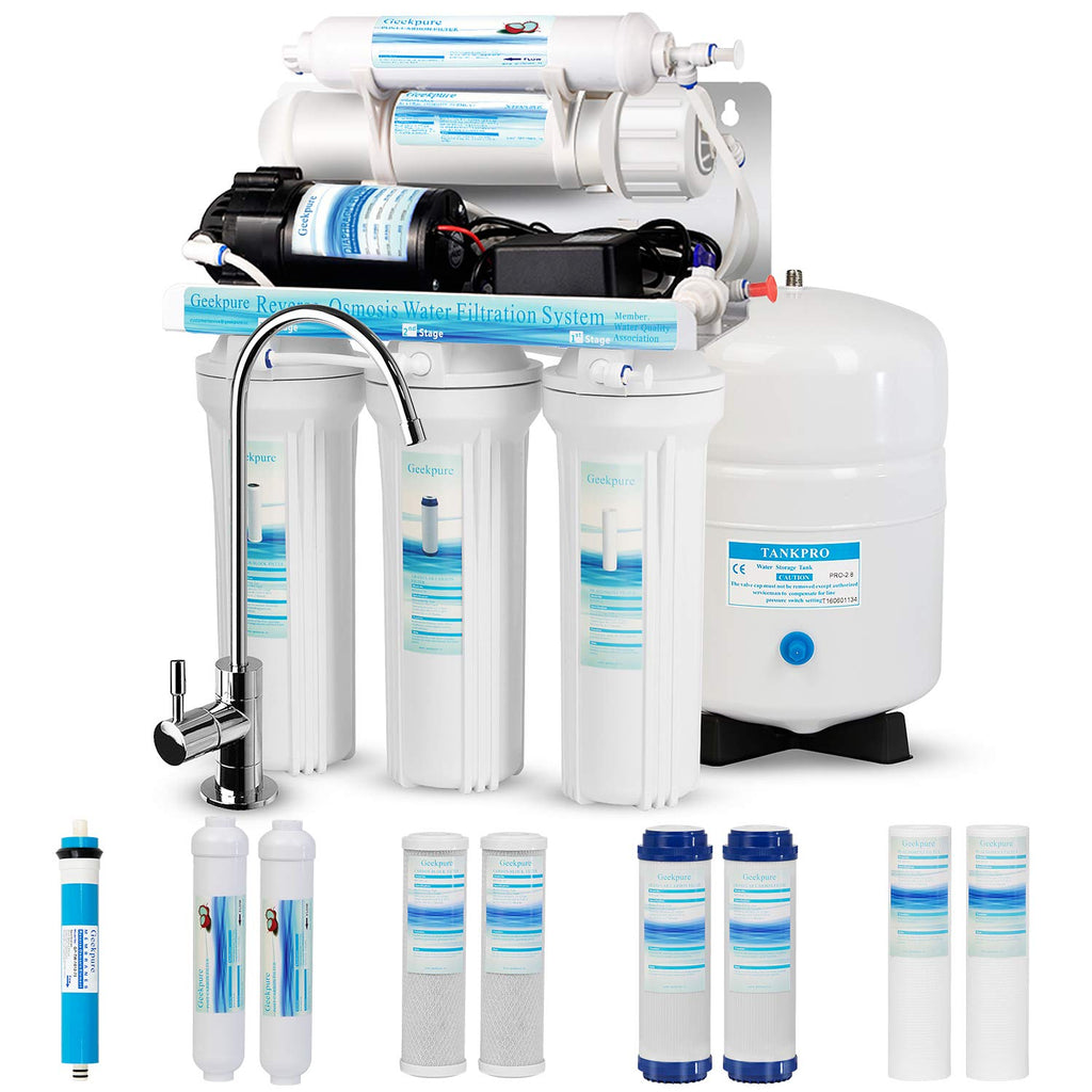 5 Stage Reverse Osmosis Drinking Water System-75GPD (with ...