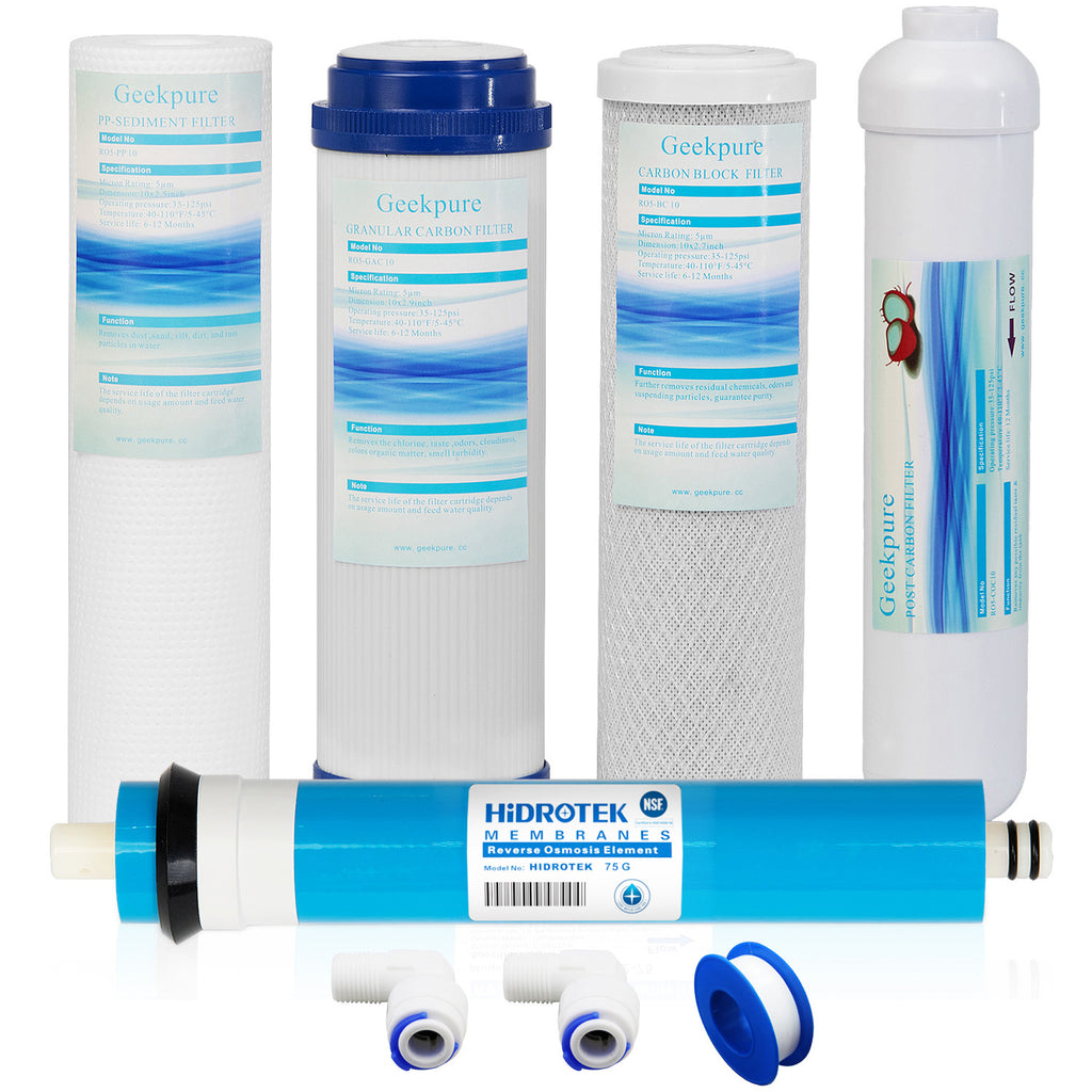 FILTER T33 Reverse Osmosis Systems fits All Housings,Replacement Water Cartridges for Drinking Water 