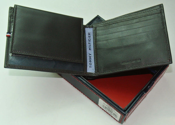 genuine leather tommy hilfiger wallet