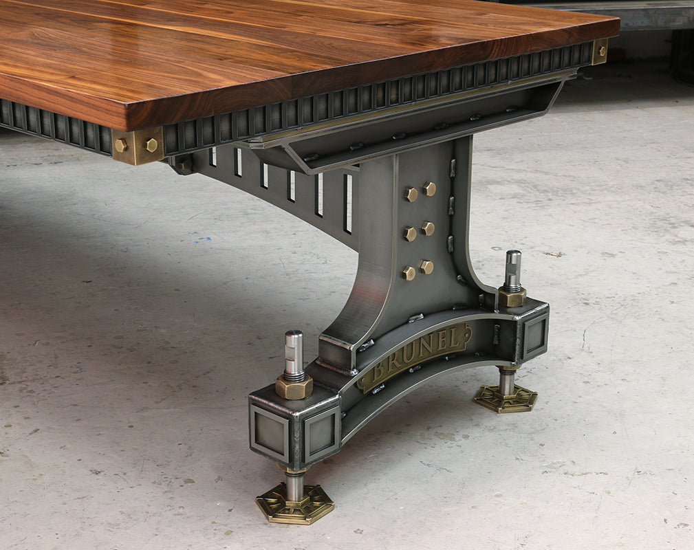 industrial brunel desk detail by steel vintage