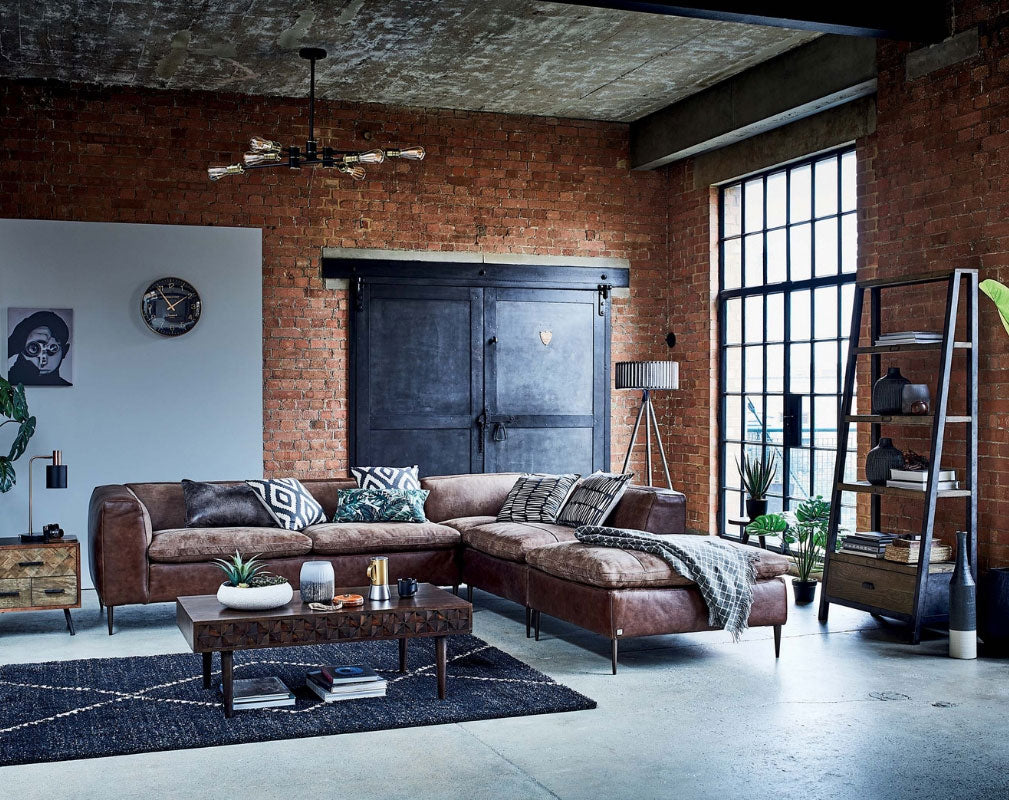 Wonder Years collection of industrial style homewares from Barker & Stonehouse in a warehouse setting