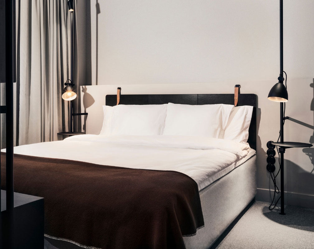 Blique by Nobis is a contemporary design hotel in Stockholm in a converted warehouse - bedroom