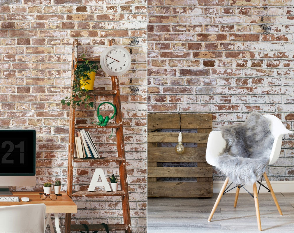 Exposed brick wallpaper from Murals Wallpaper