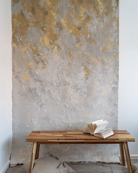 Unique textured pliable plaster wal hangings created by Tanya Vacarda of Vacarda Design