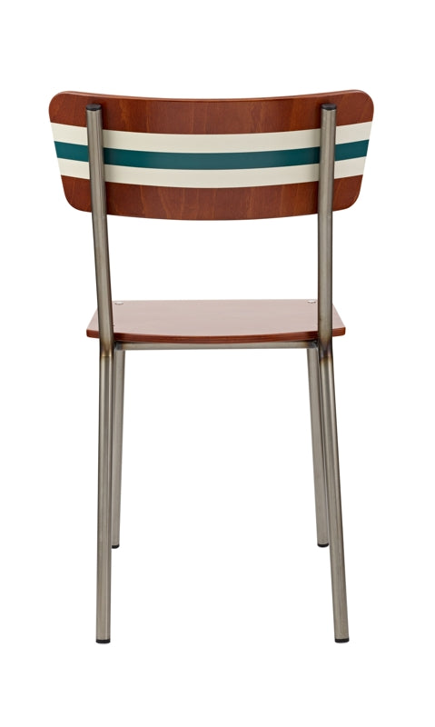 Purchase Scott & Taylor's classic school chair with grey and green stripe from the Warehouse Home shop