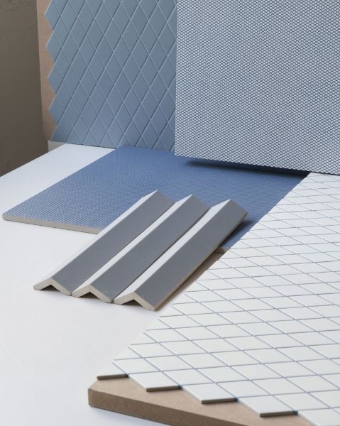 Rombini tiles designed by the Bouroullec brothers for Mutina