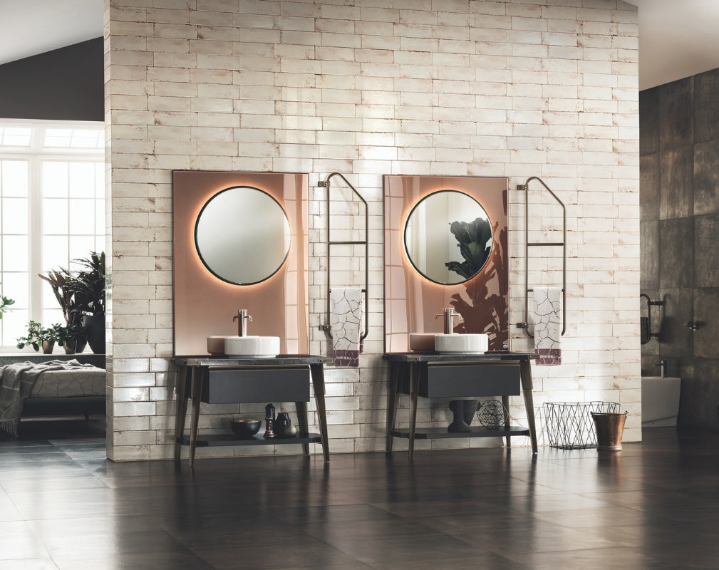 Open Workshop Industrial Style Bathroom by Scavolini and Diesel Living