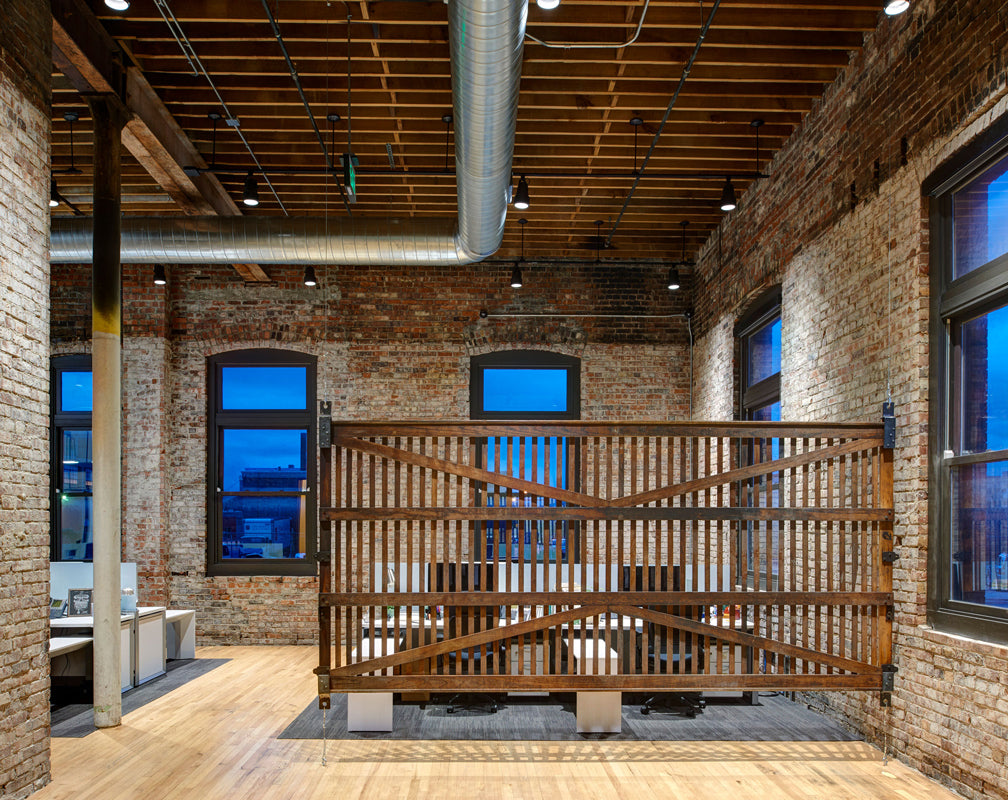 Warehouse-conversion-office-factory-windows-wooden-beams-exposed-brick-warehouse-home