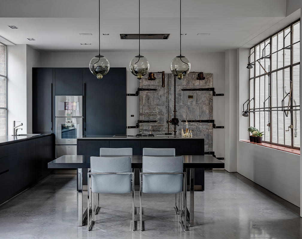 industrial kitchen scheme in a converted shoe factory by angus pond architects