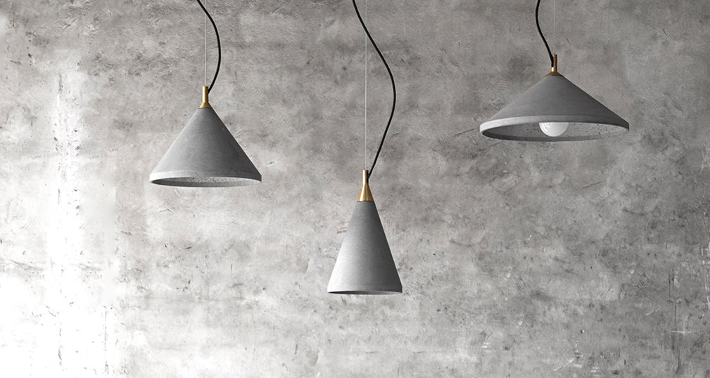 ren concrete pendants triple from bentu design 