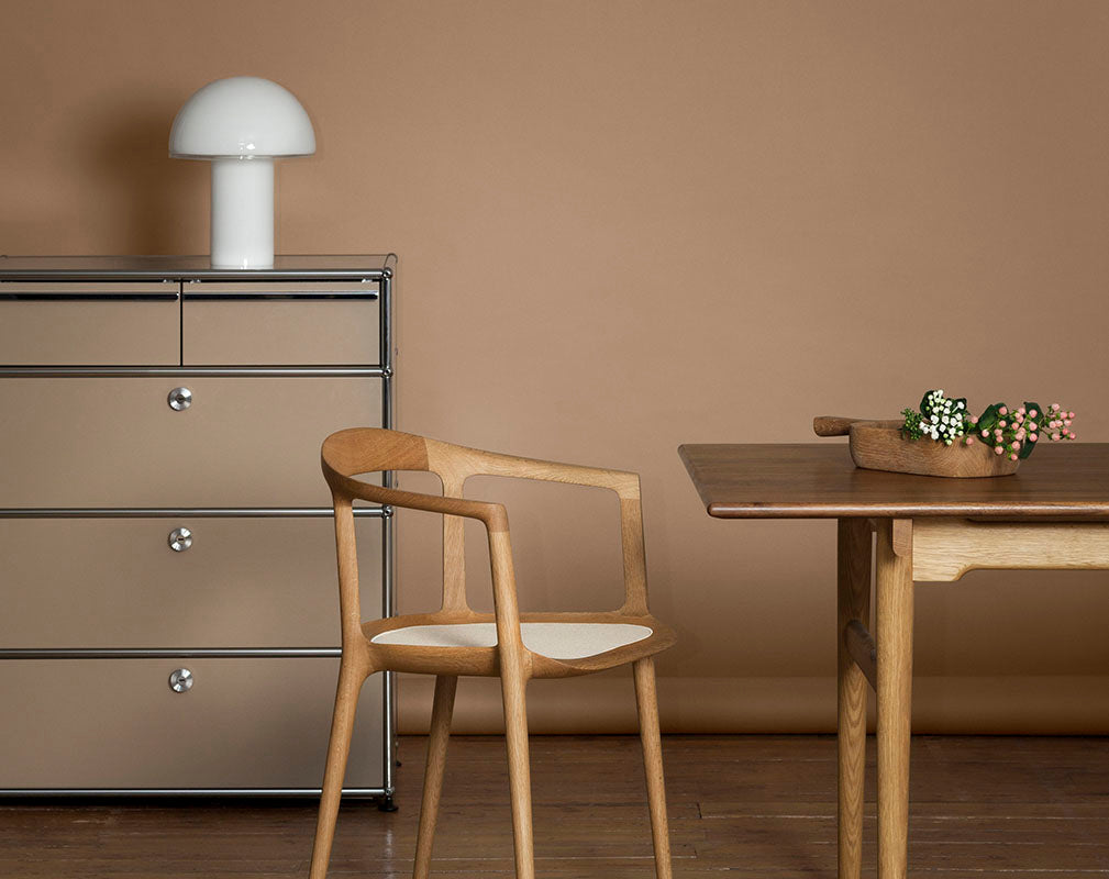 Natural Talent terracotta interior design trend USM modular furniture via Aram Store.