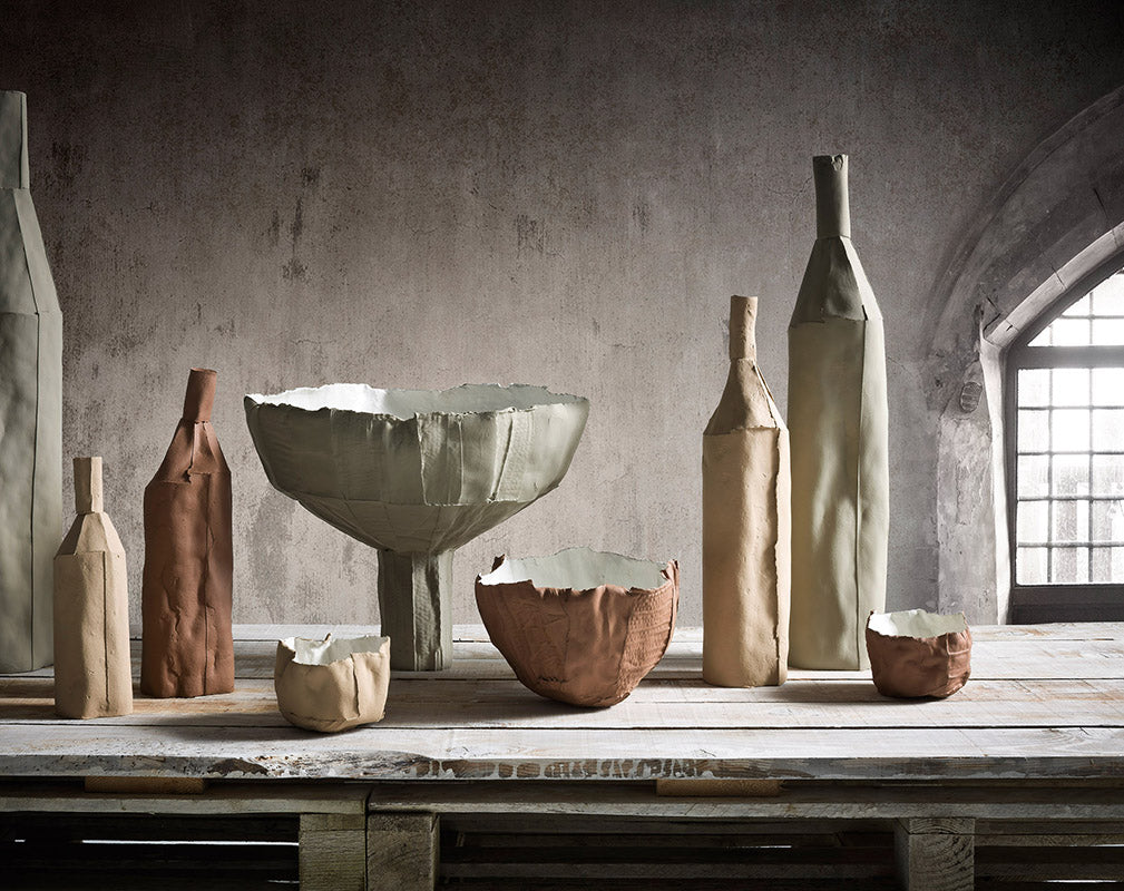 Cartocci collection in terracotta by Paola Paronetta.