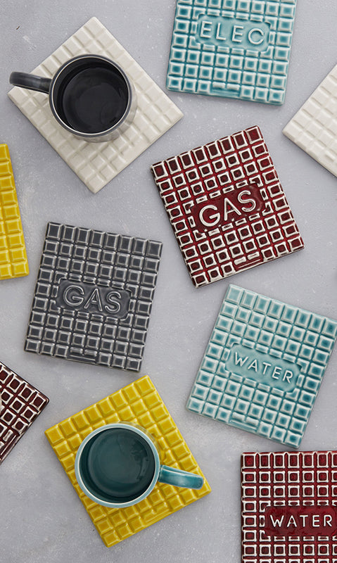 ceramic manhole coaster from stolen form is available to buy from the warehouse home shop