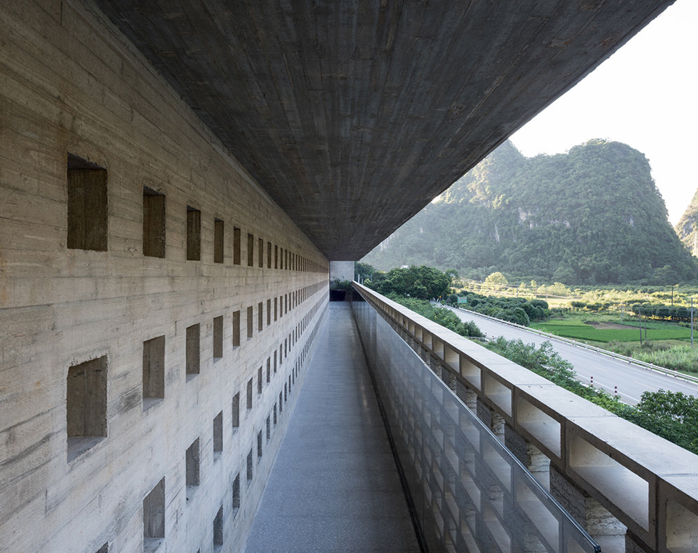 public walkway outside alila yangshuo by vector architects photography by hao chen