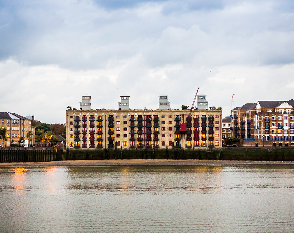 exterior of london warehouse conversion globe wharf