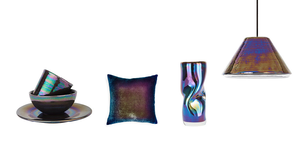 five of the best iridescent lighting and homeware designs