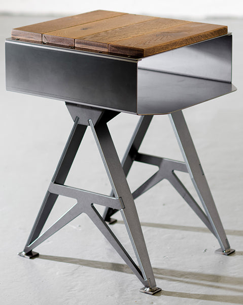 artillery side table by steel vintage