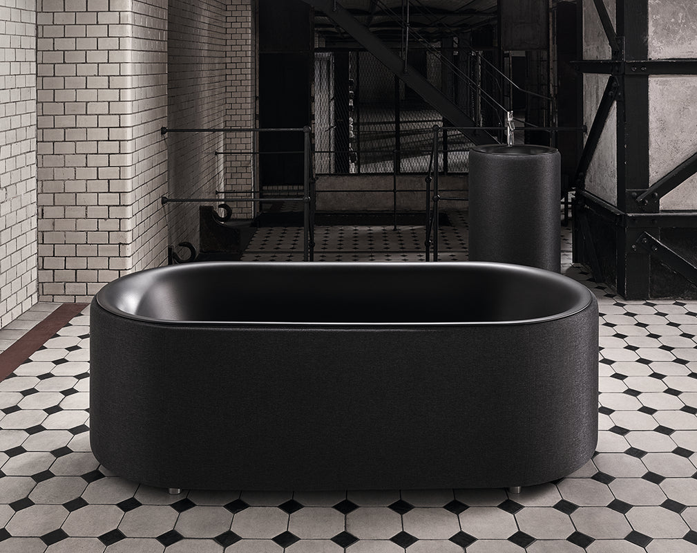 bette unveil new charcoal version of the luxe bathroom collection during clerkenwell design week 2018