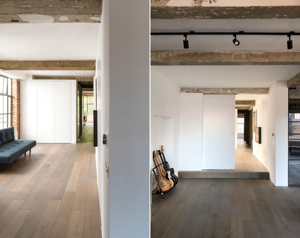 Old and new elements work together in this converted warehouse home in Clerkenwell by William Tozer Associates