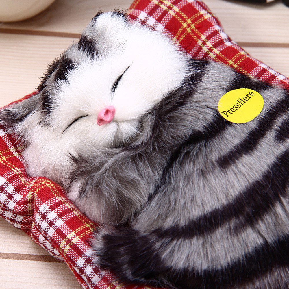 sleeping cat plush