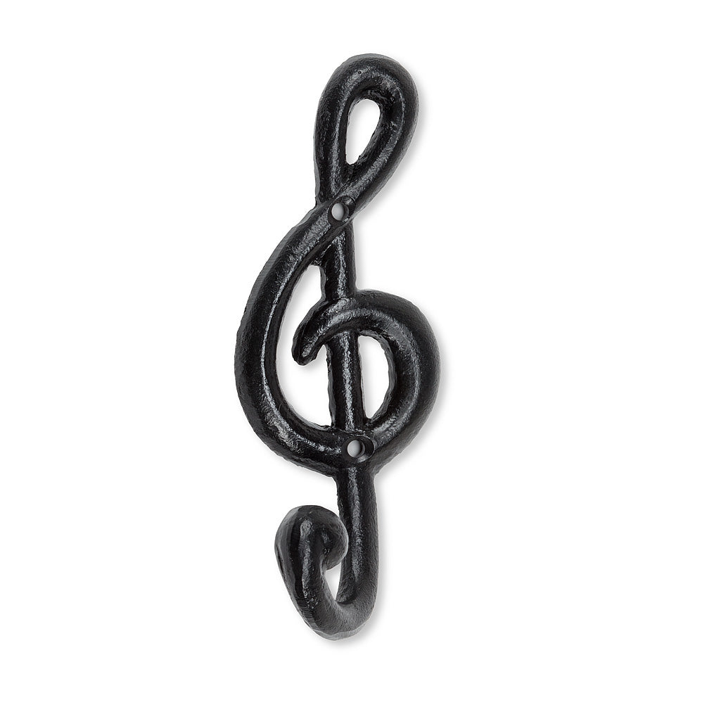 TREBLE CLEF WALL HOOK