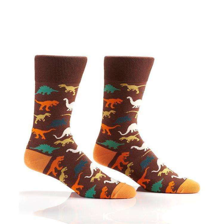 YO SOX T-REX, MEN'S CREW SOCK, DINOSAURS, NOVELTY, Styles For Home Garden & Living, Styles For Home Garden & Living