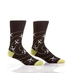 YO SOX AIRPLANES MEN'S CREW SOCKS, ACCESSORIES, Styles For Home Garden & Living, Styles For Home Garden & Living
