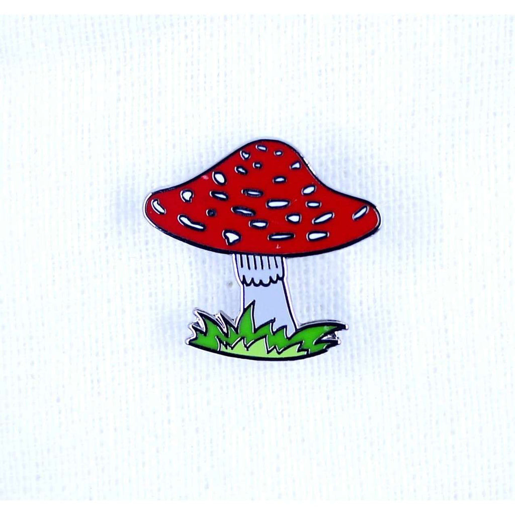 ENAMEL PIN MUSHROOM, ACCESSORIES, Styles For Home Garden & Living, Styles For Home Garden & Living