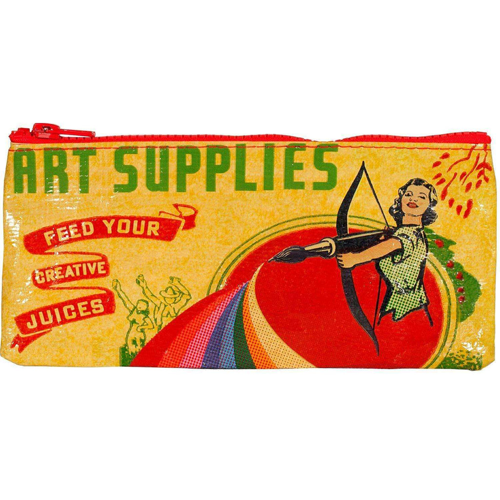 BLUE Q ART SUPPLIES FEED YOUR CREATIVE JUICES PENCIL CASE, ACCESSORIES, Styles For Home Garden & Living, Styles For Home Garden & Living