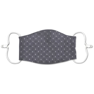 ADULT NON-MEDICAL MASK GREY W/GREY DOTS