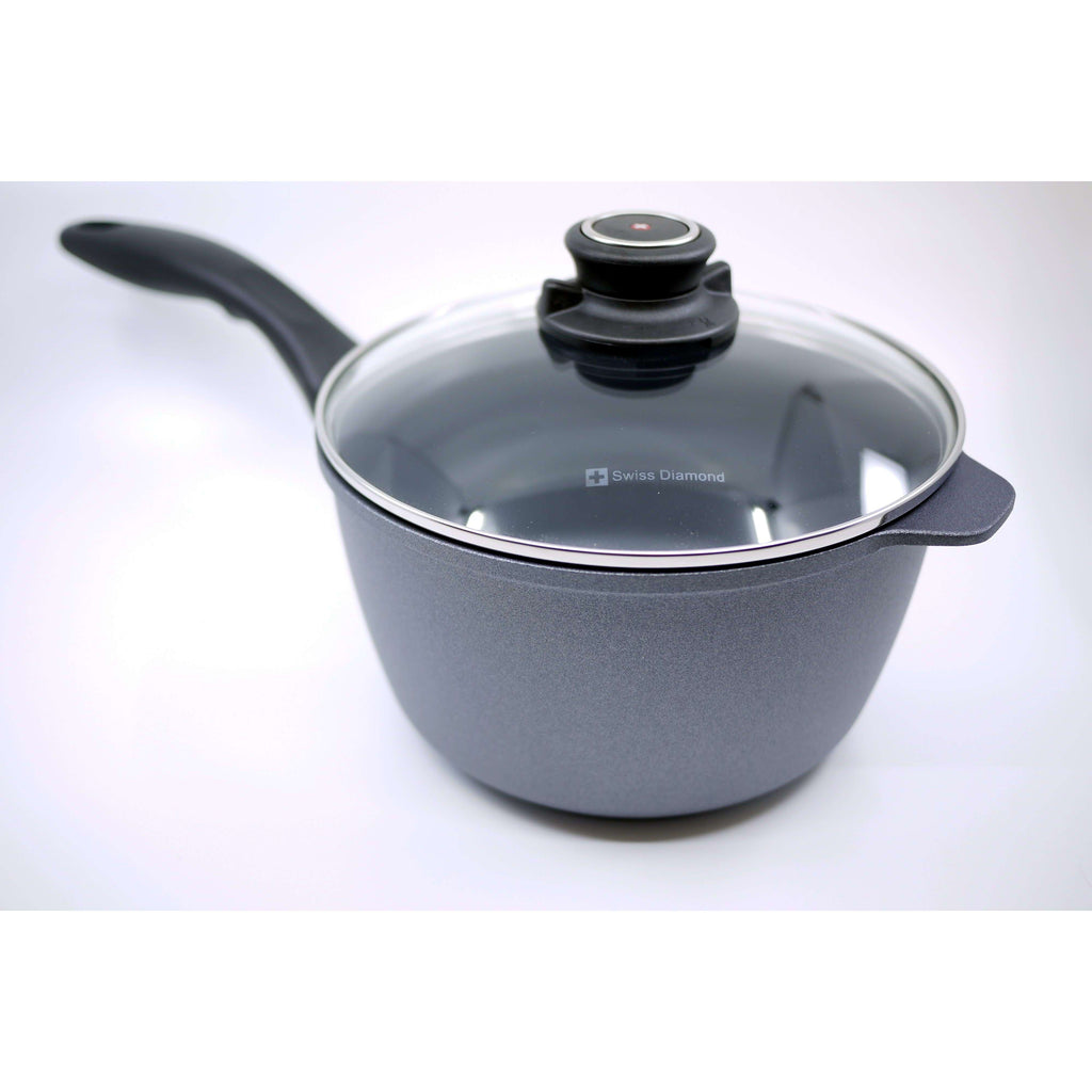 SWISS DIAMOND 8" SAUCE PAN WITH LID, KITCHEN, Styles For Home Garden & Living, Styles For Home Garden & Living