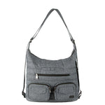 LUG ZIPLINER CROSSBODY TOTE HEATHER GREY, ACCESSORIES, Styles For Home Garden & Living, Styles For Home Garden & Living
