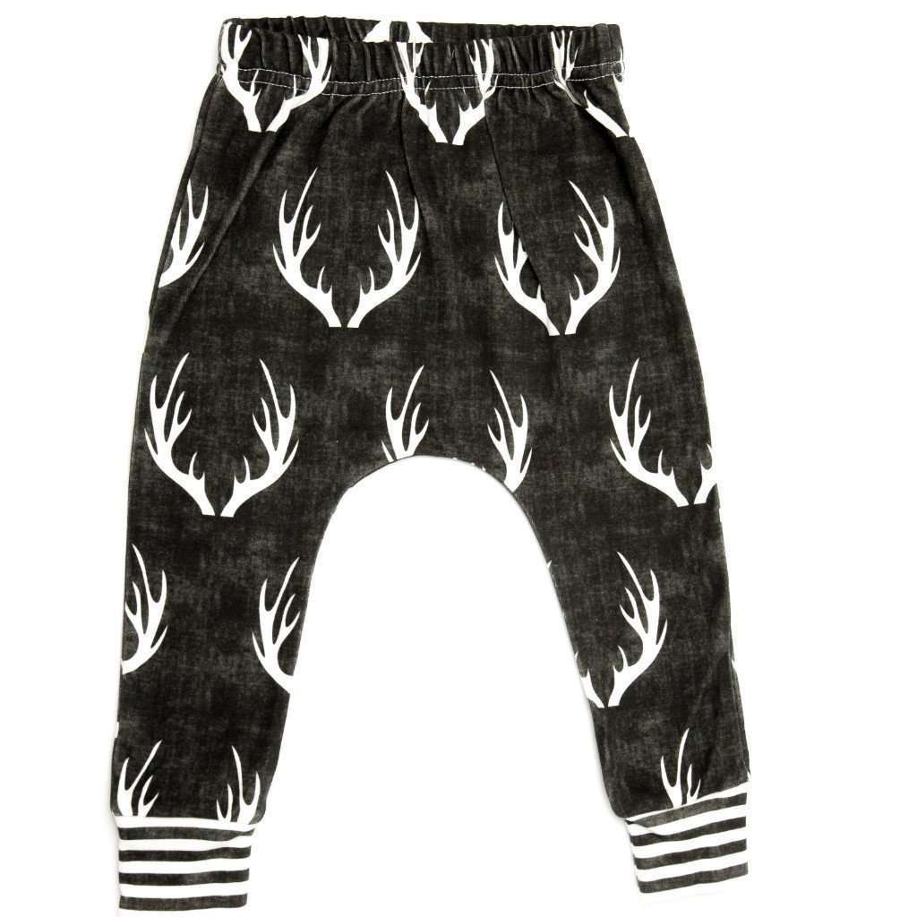 PORTAGE AND MAIN PORTAGE AND MAIN BABY HAREM PANTS ANTLER PRINT, KIDS, Styles For Home Garden & Living, Styles For Home Garden & Living