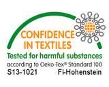 Our Certificate for skin-friendly, hypo-allergenic and environmentally-friendly Jersey Knit Stretch sheets.