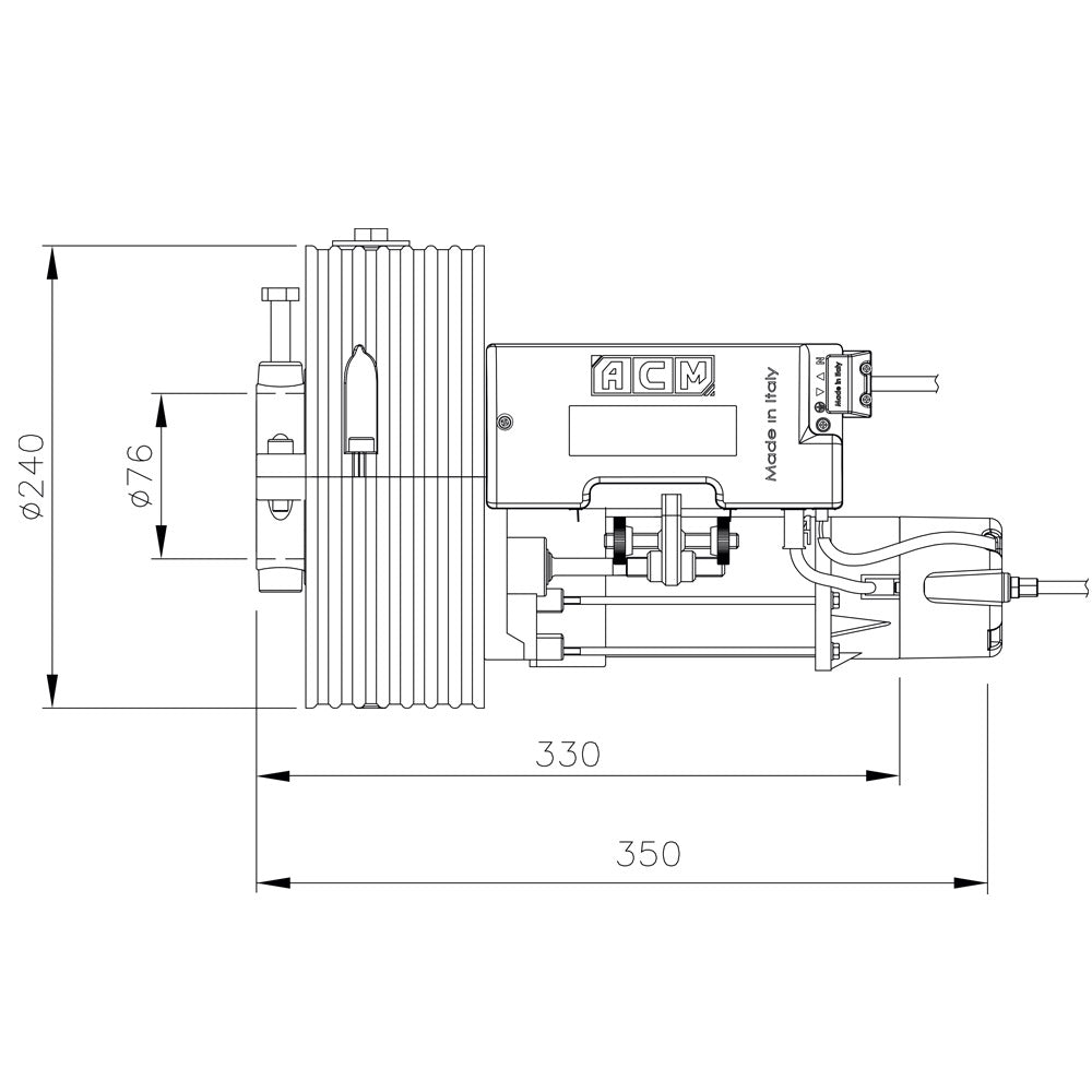 Διαστάσεις ρολού ACM TITAN 240/76 E