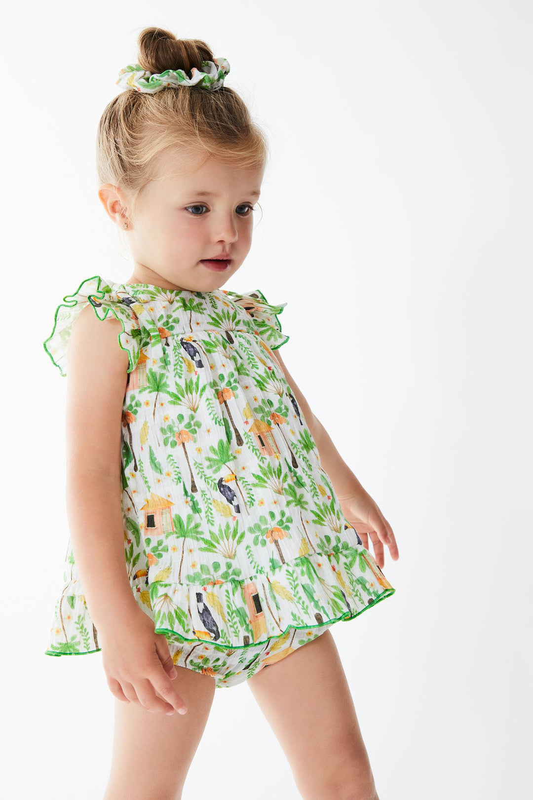 Tartaleta "Brielle" Green Jungle Print Dress & Bloomers | iphoneandroidapplications