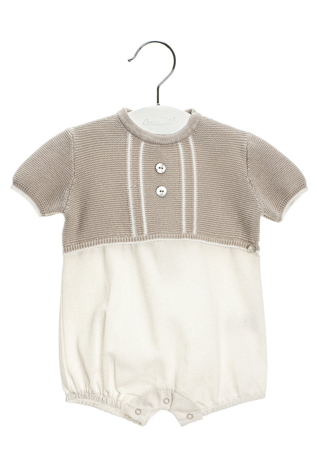 Coccodè "Cecil" Sand Half Knit Romper | iphoneandroidapplications