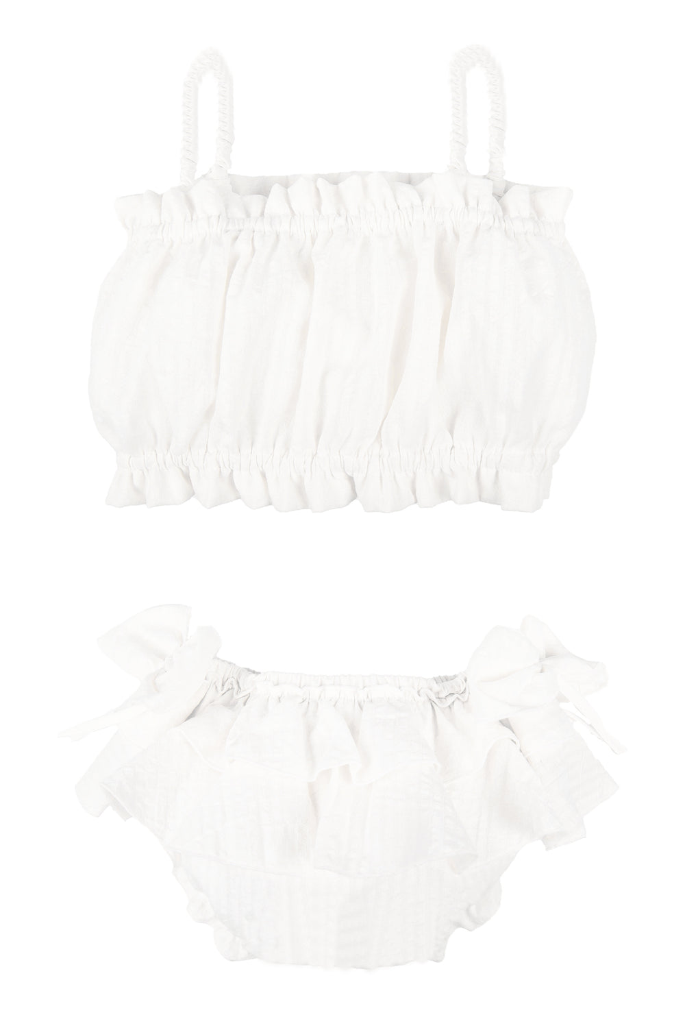 Jamiks "Cassidy" Ecru Cheesecloth Top & Bloomers | iphoneandroidapplications