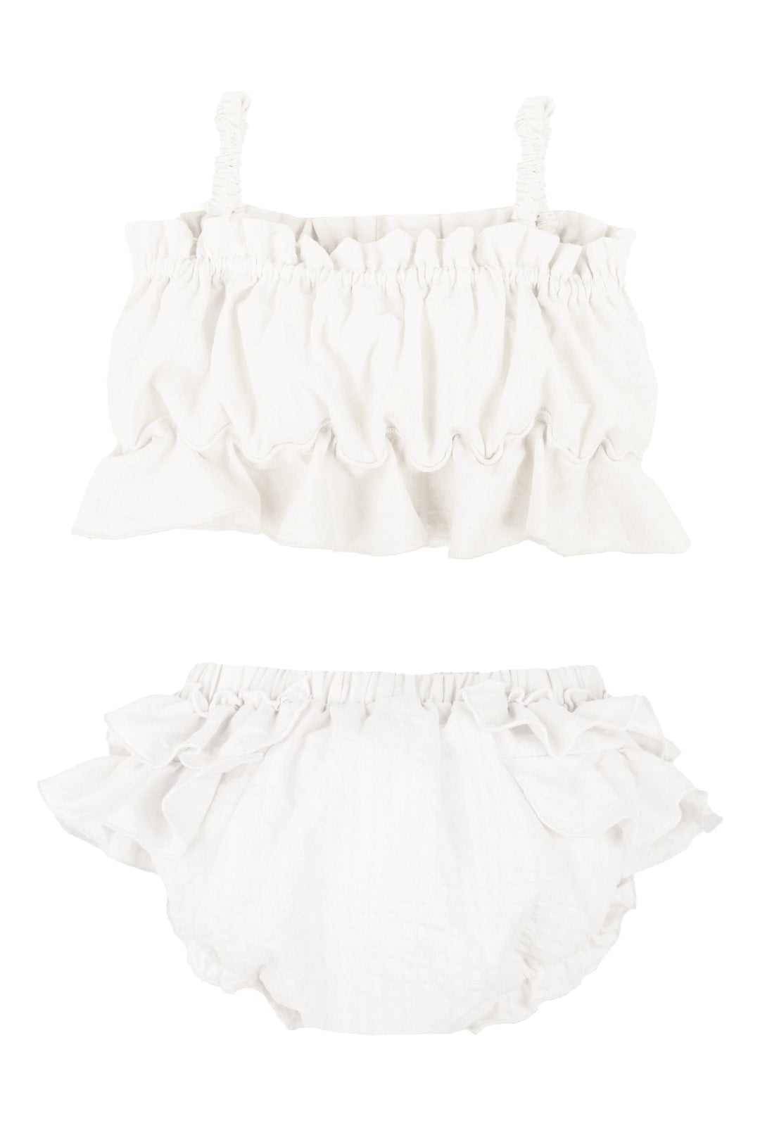 Jamiks "Miki" Ecru Cheesecloth Top & Bloomers | iphoneandroidapplications