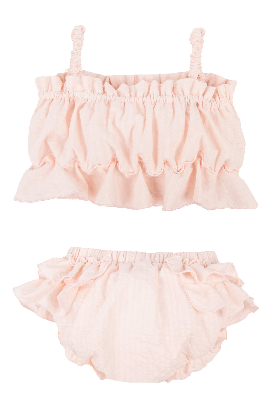 Jamiks "Miki" Apricot Cheesecloth Top & Bloomers | iphoneandroidapplications