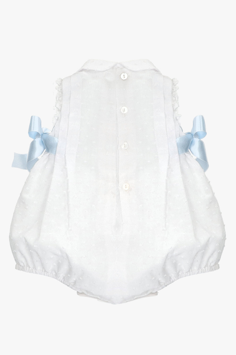 Martín Aranda "Shea" White Plumeti Dot Romper | iphoneandroidapplications